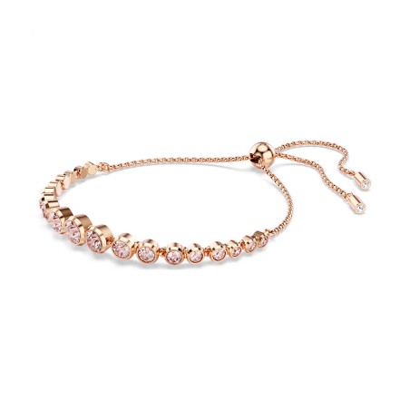 Bracelet femme swarovski tennis imber doré rose et cristaux 5718204 – bracelets femme