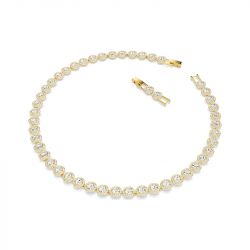 Collier femme swarovski tennis un angelic doré et cristaux 5720505 - colliers-femme - edora - 2