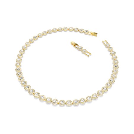 Collier femme swarovski tennis un angelic doré et cristaux 5720505 – colliers femme