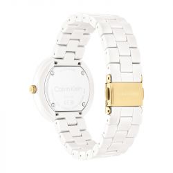 Montre femme calvin klein pure céramique blanche 25100072 - montres-femme - edora - 3