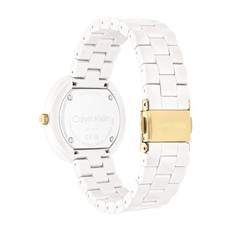 Montre femme calvin klein pure céramique blanche 25100072 – montres femme
