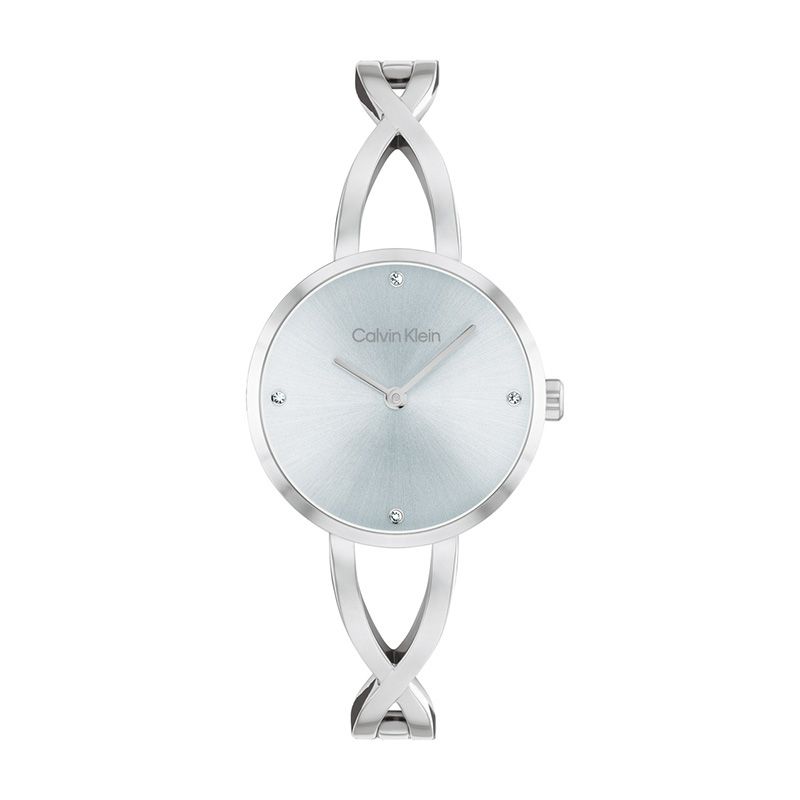 Montre femme calvin klein sculpted embrace acier argenté 25100058 - montres-femme - edora