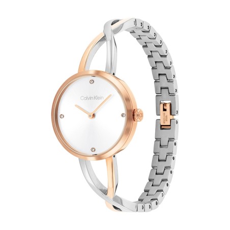 Montre femme calvin klein sculpted embrace acier bicolore 25100060 – montres femme