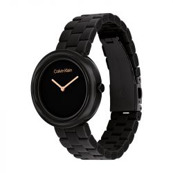 Montre femme calvin klein pure céramique noire  25100075 - montres-femme - edora - 2