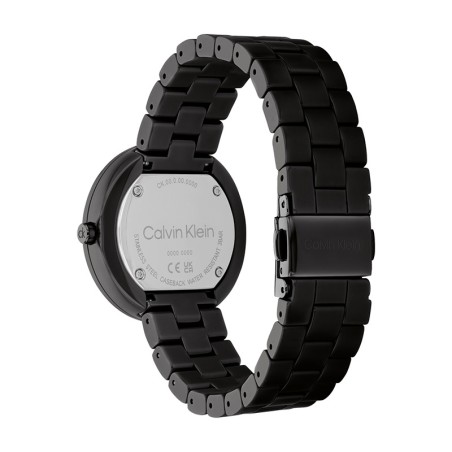 Montre femme calvin klein pure céramique noire  25100075 – montres femme