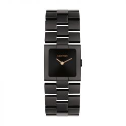 Montre femme calvin klein meridian acier noir 25100091 - montres-femme - edora - 0