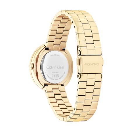 Montre femme calvin klein twisted bezel acier doré 25100094 – montres femme