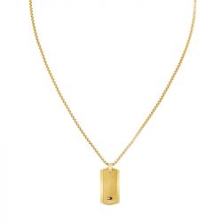 Collier homme tommy hilfiger jameson acier doré 2790628 - colliers-homme - edora - 0