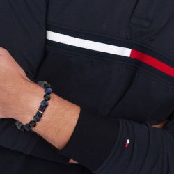 Bracelet homme tommy hilfiger jameson acier et perles 2790630 - bracelets-homme - edora - 1