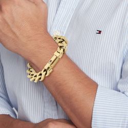 Bracelet homme tommy hilfiger wild acier doré 2790638 - bracelets-homme - edora - 1