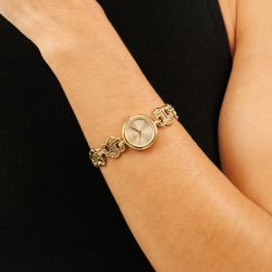 Montre femme boss double b dressy acier doré 1502794 - montres-femme - edora - 1