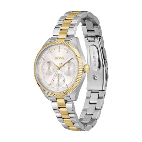 Montre femme boss sage sport acier bicolore 1502804 – montres femme
