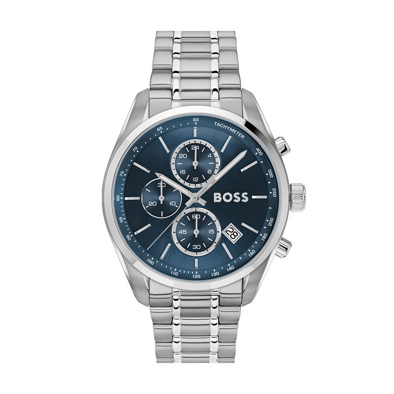 Montre homme chronographe boss grand prix acier argenté 1514226 - montres-homme - edora
