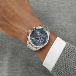 Montre homme chronographe boss grand prix acier argenté 1514226 - montres-homme - edora - 1