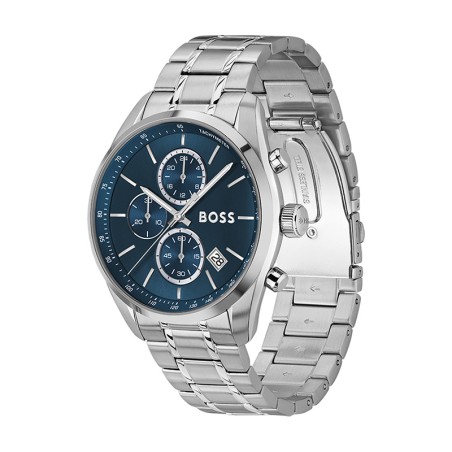 Montre homme chronographe boss grand prix acier argenté 1514226 – montres homme
