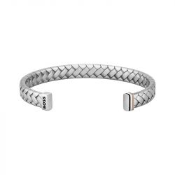 Bracelet homme boss tailored acier argenté 1580671 - bracelets-homme - edora - 2