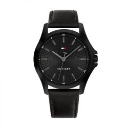Montre homme tommy hilfiger bruce casual timer cuir noir 1792190 - montres-homme - edora - 0