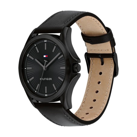 Montre homme tommy hilfiger bruce casual timer cuir noir 1792190 – montres homme