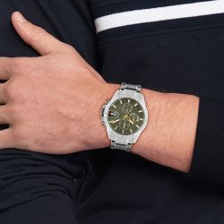 Montre homme chronographe tommy hilfiger jameson classic timer acier argenté 1792197 - montres-homme - edora - 1