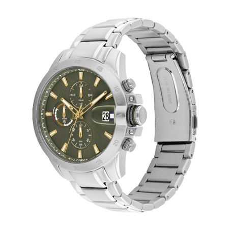 Montre homme chronographe tommy hilfiger jameson classic timer acier argenté 1792197 – montres homme