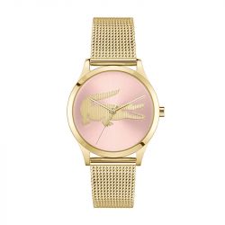 Montre femme lacoste crocodelle acier doré 2001418 - montres-femme - edora - 0