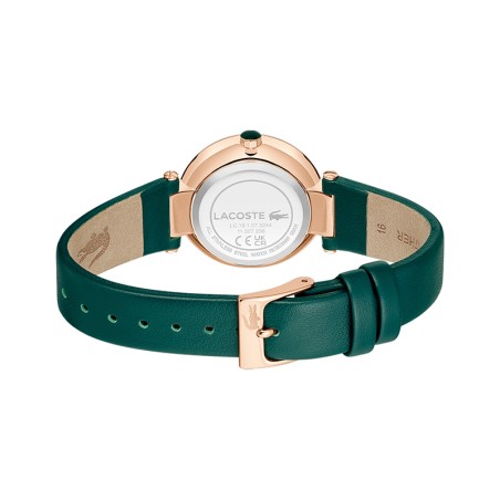 Montre femme lacoste orba cuir vert  2001424 – montres femme