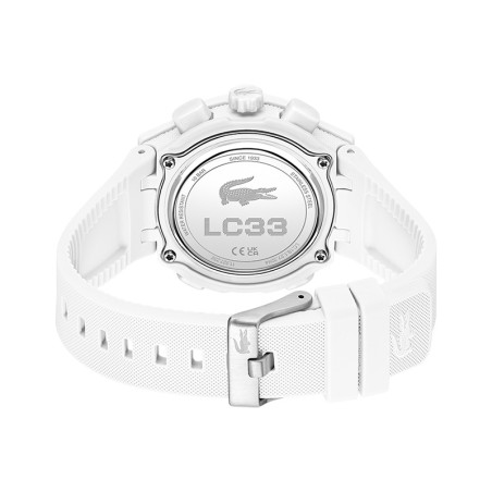 Montre femme lacoste l33 silicone blanc 2001430 – montres femme