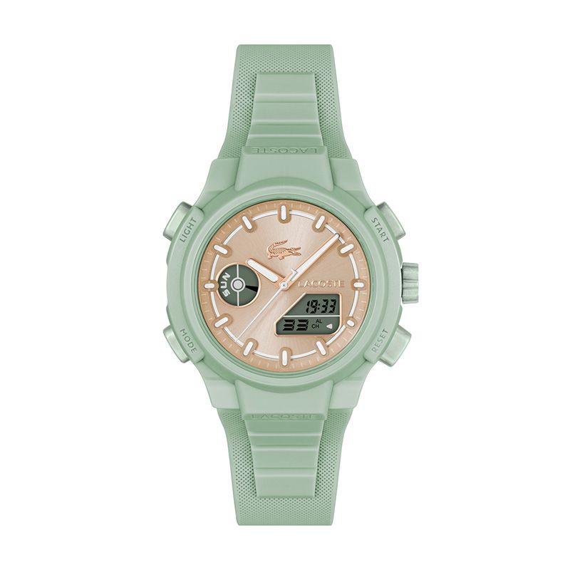 Montre femme lacoste l33 silicone vert  2001433 - montres-femme - edora