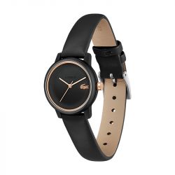 Montre femme lacoste 12.12 swift cuir noir 2001436 - montres-femme - edora - 1