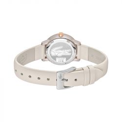 Montre femme lacoste 12.12 swift cuir blanc 2001437 - fete-des-meres - edora - 2