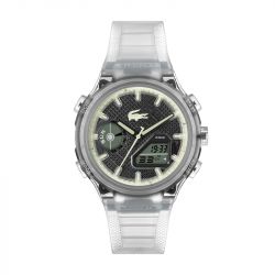 Montre homme lacoste lc33 silicone transparent  2011401 - montres-homme - edora - 0