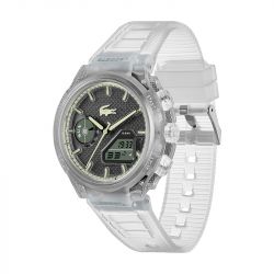 Montre homme lacoste lc33 silicone transparent  2011401 - montres-homme - edora - 1