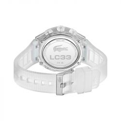 Montre homme lacoste lc33 silicone transparent  2011401 - montres-homme - edora - 2