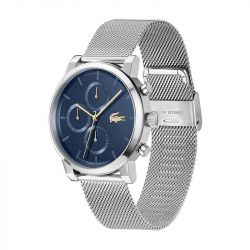 Montre homme chronographe lacoste replay acier argenté 2011409 - montres-homme - edora - 2