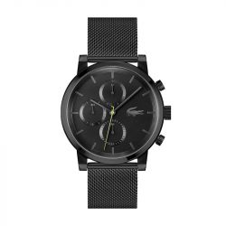 Montre homme chronographe lacoste replay acier noir 2011411 - accueil - edora - 0