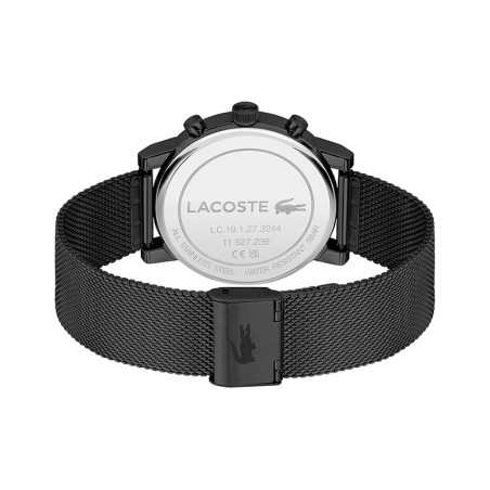 Montre homme chronographe lacoste replay acier noir 2011411 – accueil