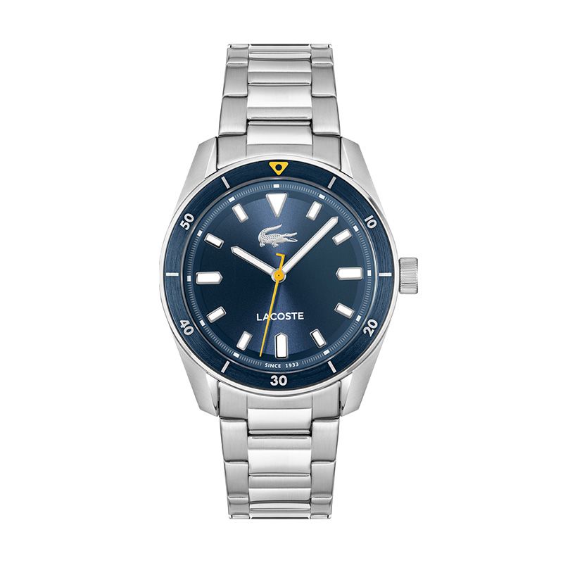 Montre homme lacoste boston acier argenté 2011424 - montres-homme - edora