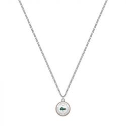 Collier homme lacoste acier argenté 2040447 - colliers-homme - edora - 0