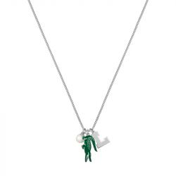 Collier homme lacoste acier argenté 2040453 - colliers-homme - edora - 0