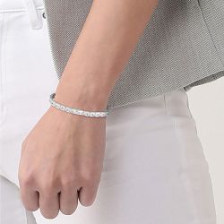 Bracelet femme lacoste acier argenté 2040466 - bracelets-femme - edora - 1