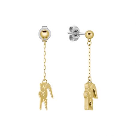 Bijoux lacoste: bracelet lacoste homme & femme, collier lacoste - boucles-d-oreilles-femme - edora - 1