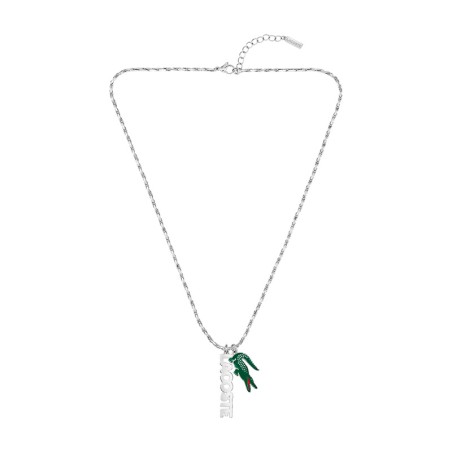 Collier homme lacoste acier argenté 2040487 – accueil