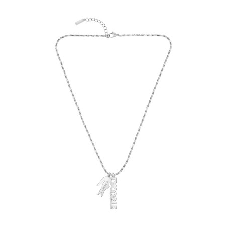 Collier homme lacoste acier argenté 2040487 – accueil