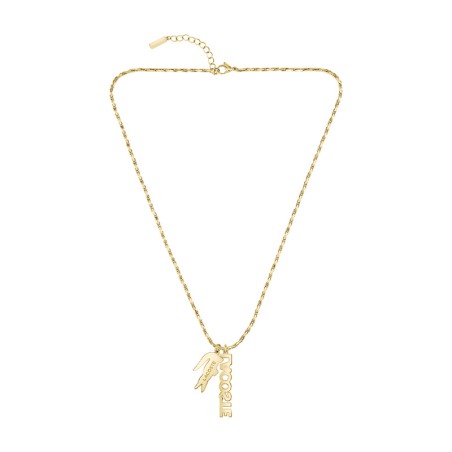Collier homme lacoste acier doré 2040488 – colliers homme