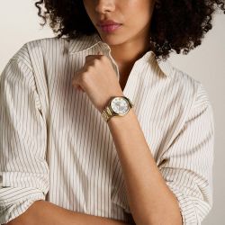 Montre femme fossil glimore acier doré es5395 - montres-femme - edora - 1