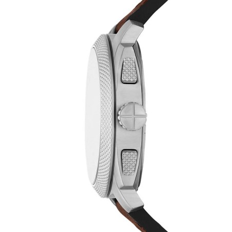 Montre homme chronographe fossil machine cuir marron fs6100 – montres homme