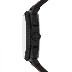 Montre homme chronographe fossil machine cuir marron fs6101 - montres-homme - edora - 2