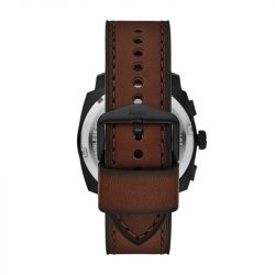 Montre homme chronographe fossil machine cuir marron fs6101 - montres-homme - edora - 3