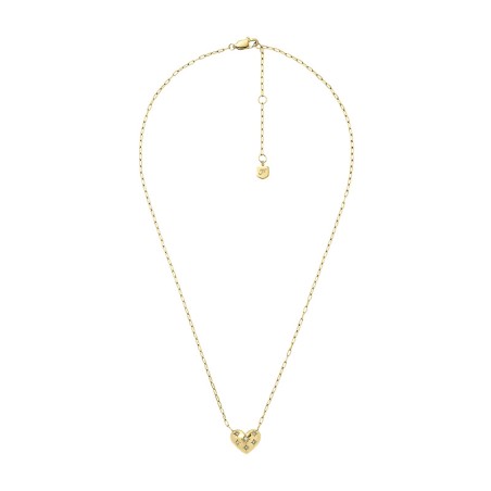 Collier femme fossil cœurs sadie all my love acier doré jf04856710 – fête des mères