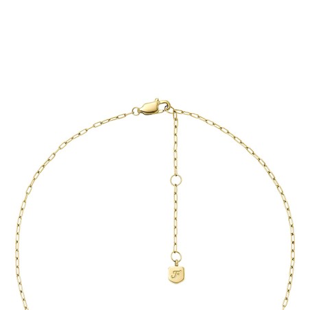 Collier femme fossil cœurs sadie all my love acier doré jf04856710 – fête des mères